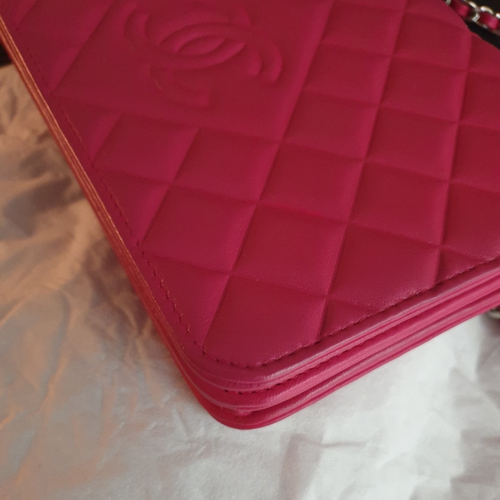 Chanel Woc Diamond CC Fuchsia - Picture 11 of 14